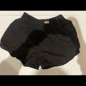 Hollister black flowy shorts